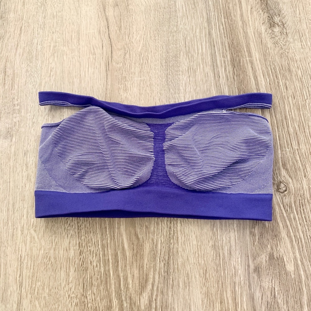Hanes stretchy women’s bandini in blue XS